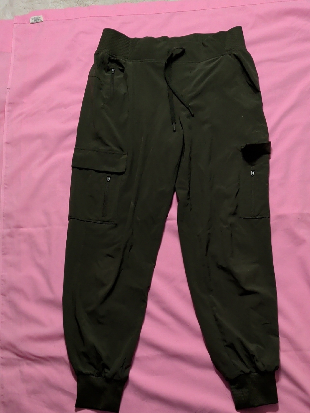 All In Motion Olive Green‎ Cargo Jogger Pants - Casual Utility Style
